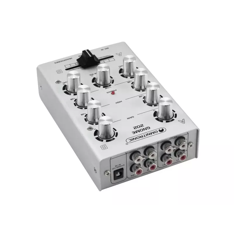Audio mixér Omnitronic 10006881 2 kanály 20 - 20000 Hz strieborná
