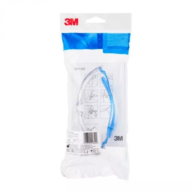 3M DE272944732 bezpečnostné okuliare ochranné okuliare polykarbonát (PC) modré