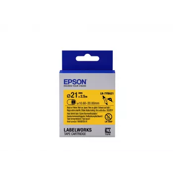 Epson Náplň etikiet Heat Shrink Tube (HST) LK-7YBA21 čierna/žltá D21mm (2,5 m)