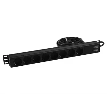 Rozvodná jednotka Eurolite 30240215 8 AC výstupov 1U čierna