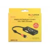 Delock 62855 Adaptér Mini DisplayPort 1.2 na VGA / HDMI / DVI, 4K, pasívny, čierny