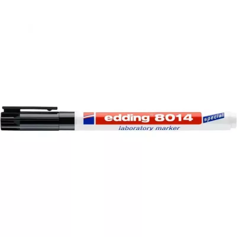 Permanentná fixka Edding 8014 okrúhly hrot čierna 1 ks