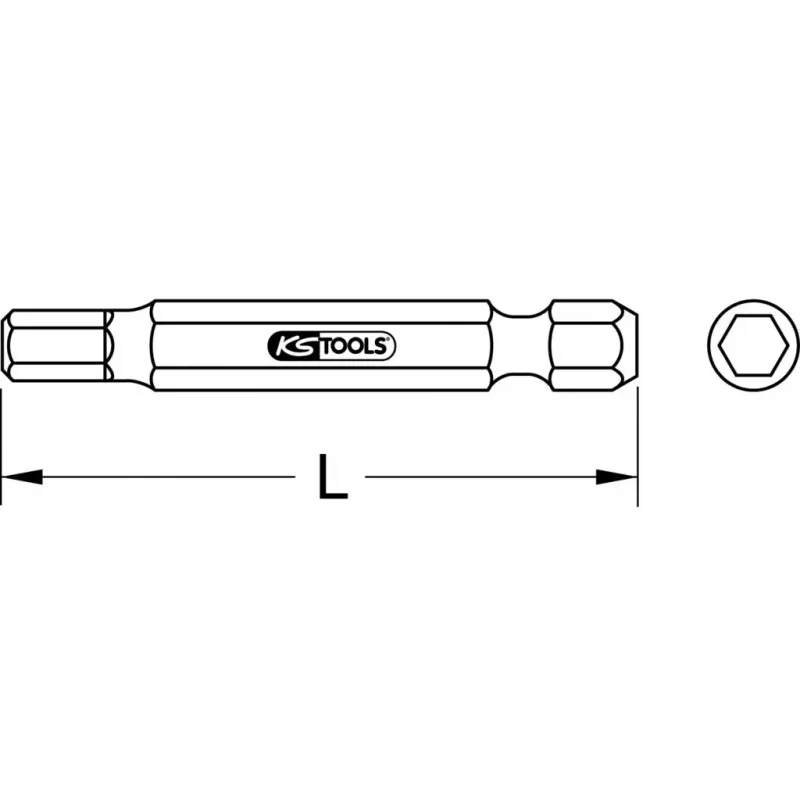 Skrutkovací bit KS Tools 911.7560 Hex 3 mm dĺžka 75 mm