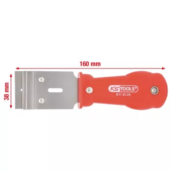 Ručná škrabka KS Tools 911.8126 dĺžka 160 mm hmotnosť 90 g