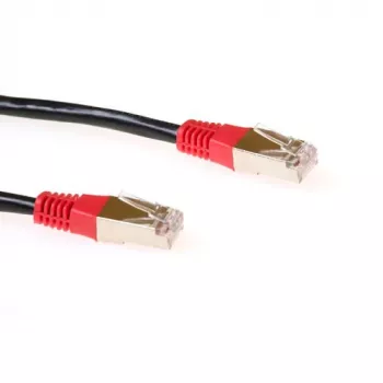 ACT čierny 5 metrov LSZH F/UTP CAT5E patch kábel krížený s RJ45 konektormi