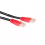 ACT čierny 1 meter U/UTP CAT5E patch kábel krížený s RJ45 konektormi