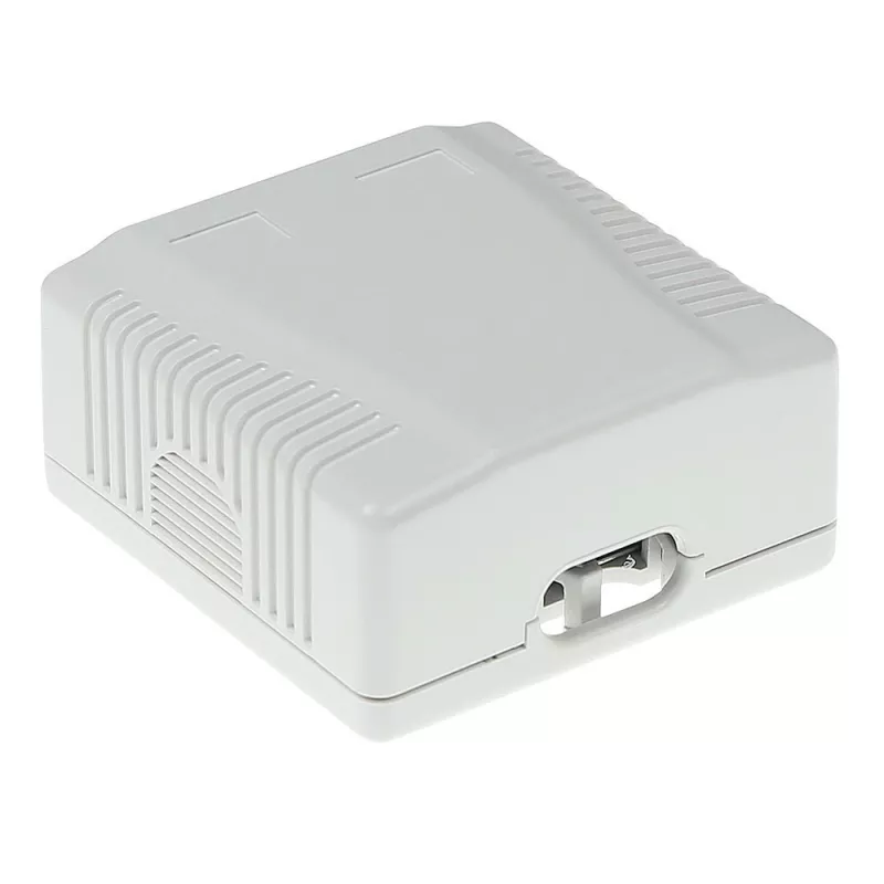Nadomontážna tienená prípojná zásuvka ACT FA7004, 2-port CAT6A