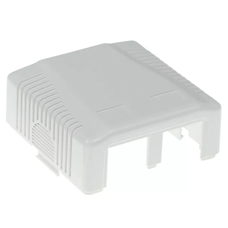 Nadomontážna tienená prípojná zásuvka ACT FA7004, 2-port CAT6A