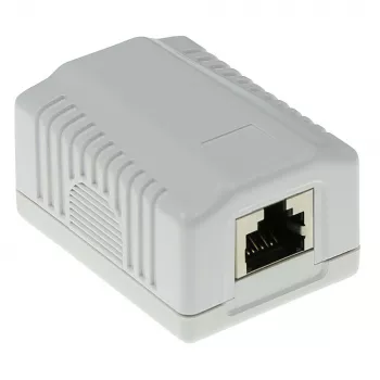 Nadomontážne tienené puzdro ACT FA7005 — 1-port, Cat6A