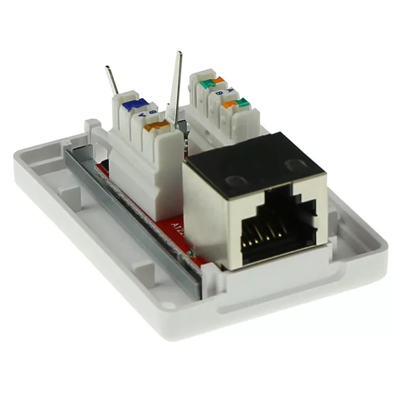 Nadomontážne tienené puzdro ACT FA7005 — 1-port, Cat6A
