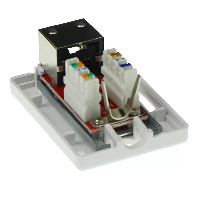 Nadomontážne tienené puzdro ACT FA7005 — 1-port, Cat6A