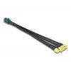 DeLOCK 90142 koaxiálny kábel 0,2 m Mini FAKRA Z 4 x SMA čierny