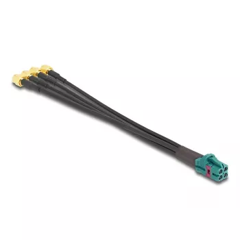 DeLOCK 90142 koaxiálny kábel 0,2 m Mini FAKRA Z 4 x SMA čierny