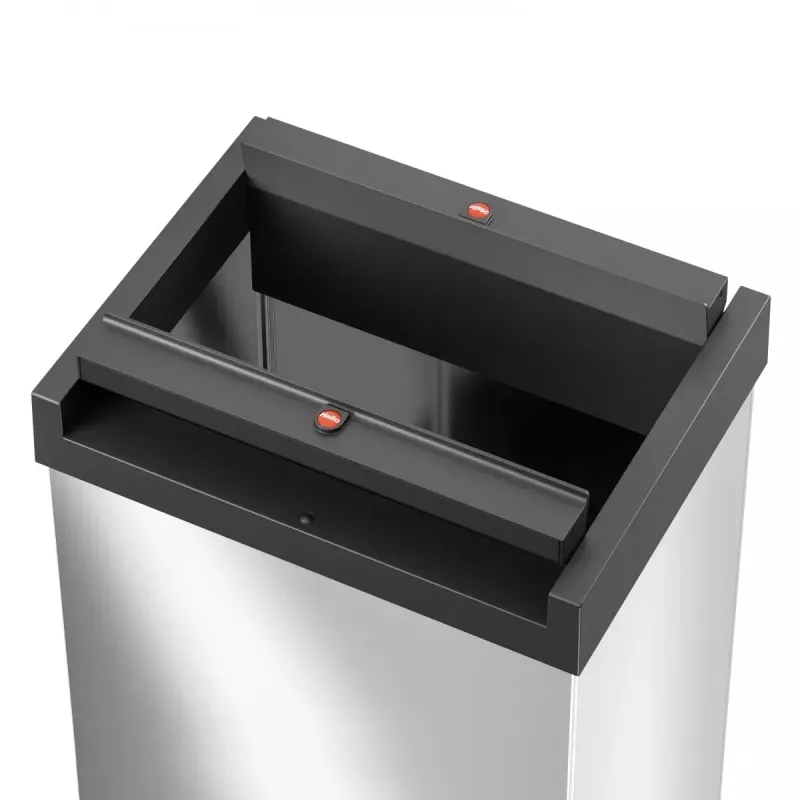 Obdĺžnikový odpadkový kôš s výklopným vekom L Hailo Big-Box