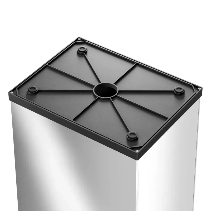 Obdĺžnikový odpadkový kôš s výklopným vekom L Hailo Big-Box