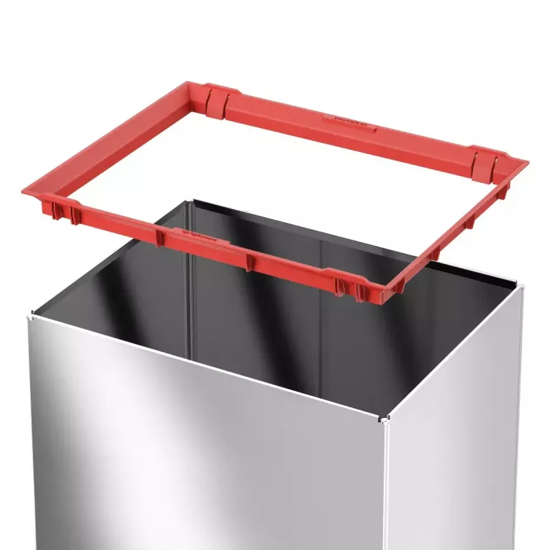 Obdĺžnikový odpadkový kôš s výklopným vekom L Hailo Big-Box