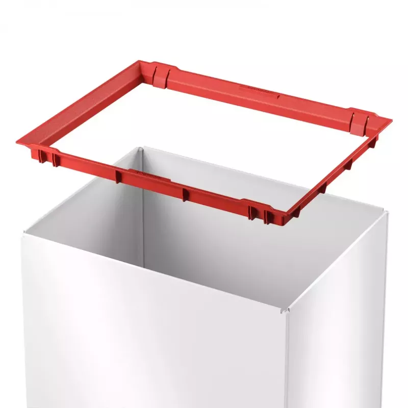 Hailo Big-Box Swing L obdĺžnikový oceľový odpadkový kôš biela