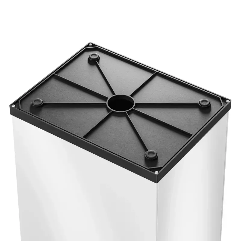 Hailo Big-Box Swing L obdĺžnikový oceľový odpadkový kôš biela