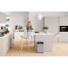Hailo Big-Box Swing L obdĺžnikový oceľový odpadkový kôš strieborná
