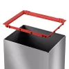 Hailo Big-Box Swing L obdĺžnikový oceľový odpadkový kôš strieborná