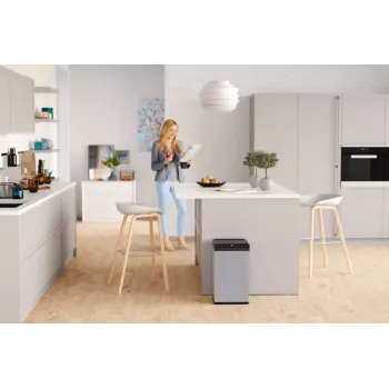 Obdĺžnikový oceľový odpadkový kôš Hailo Big-Box Swing L