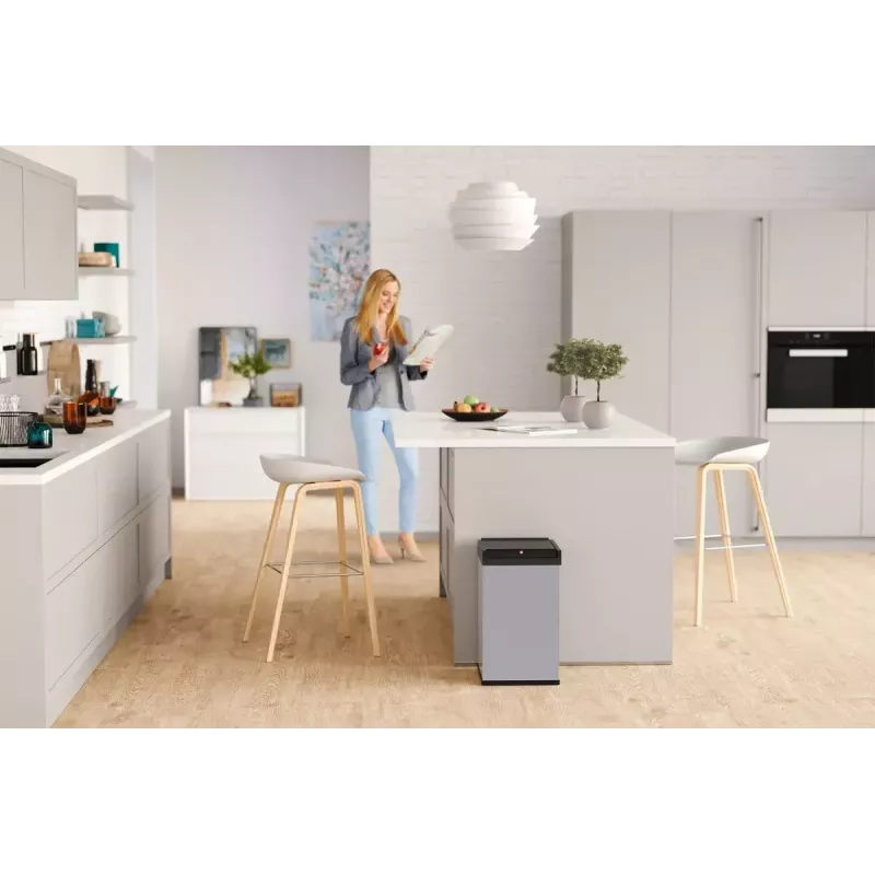 Obdĺžnikový oceľový odpadkový kôš Hailo Big-Box Swing L