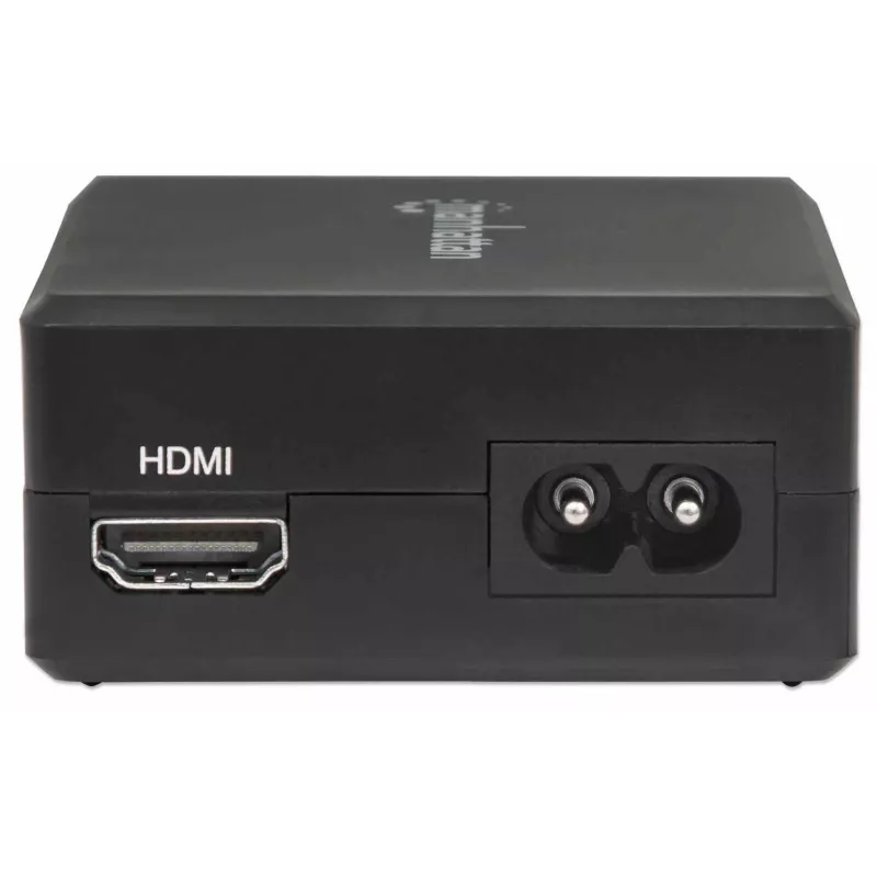 Manhattan Smart Video Multiport Dock, konektory (x5): HDMI konektor, USB-A (x2), USB-C (x2), s Power Delivery pre USB-C konektor, interné napájanie, ultrakompaktný, odnímateľný napájací kábel, čierna, trojročná záruka, maloobchodná krabica