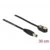 DC napájací kábel DeLOCK 86697 5,5 x 2,1 mm konektor samec na hranolovú batériu 9 V