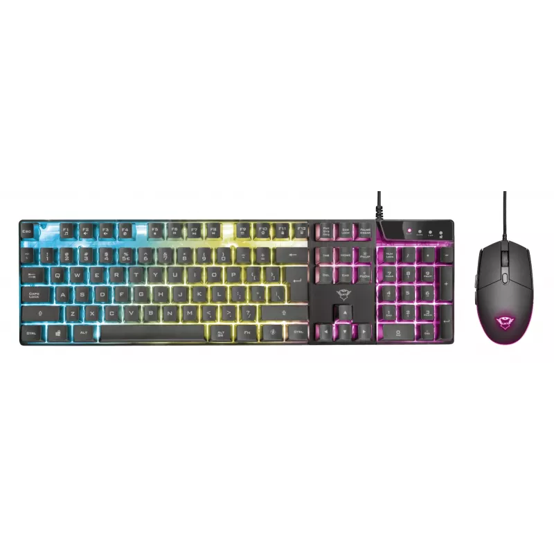 Trust GXT 838 Azor klávesnica a myš Gaming USB nemecká čierna