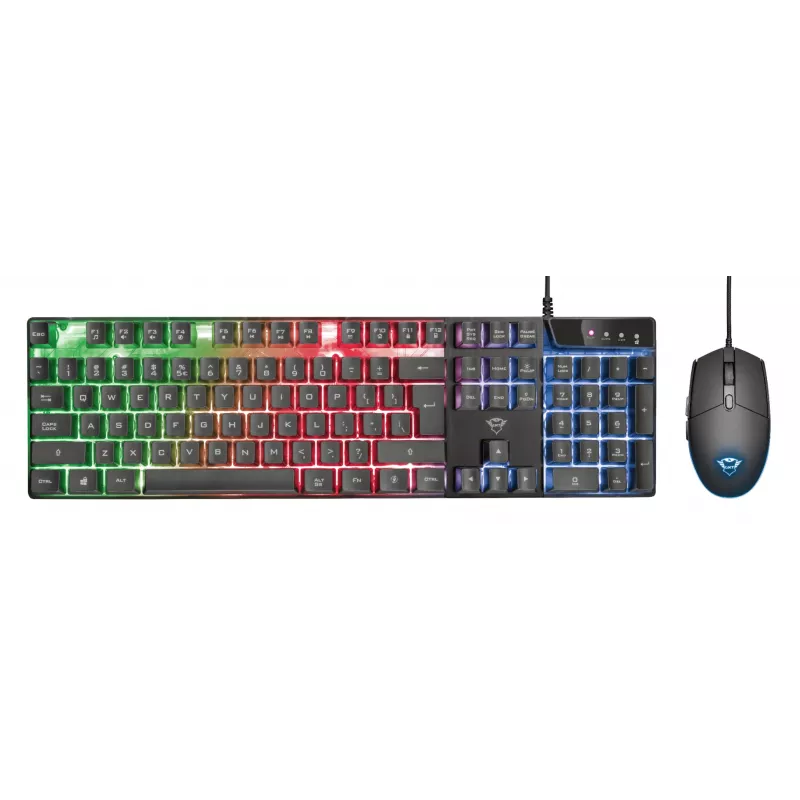 Trust GXT 838 Azor klávesnica a myš Gaming USB nemecká čierna