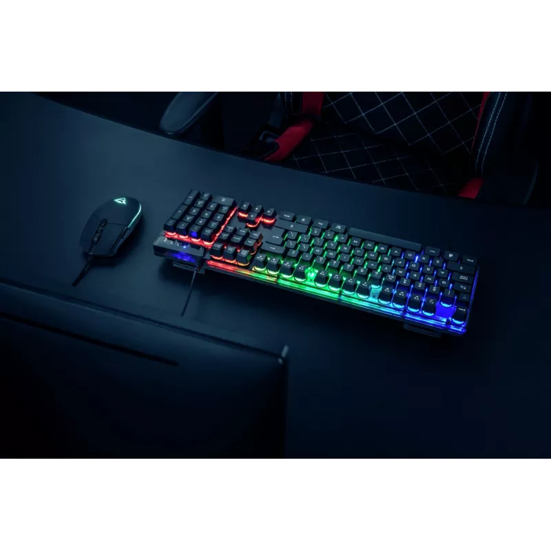 Trust GXT 838 Azor klávesnica a myš Gaming USB nemecká čierna