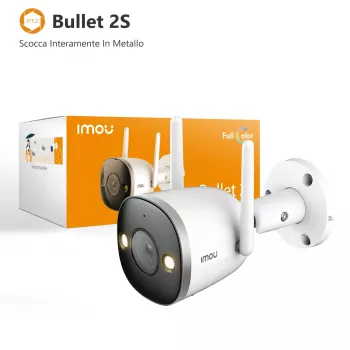 Imou Bullet 2S, IP bezpečnostná kamera, interiér, káblová & bezdrôtová, exteriér, CE, FCC, strop/stena
