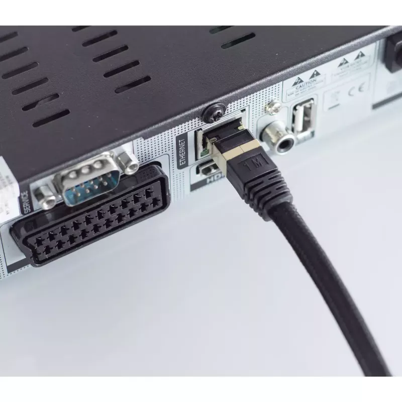 Sieťový kábel ShiverPeaks BS20-60065 čierny 7,5 m Cat6a S/FTP