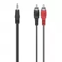 Hama 00305031 audio kábel 1,5 m 3,5 mm jack RCA čierny