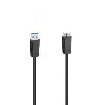 Hama USB kábel 0,75 m Micro-USB A USB A čierny 5 Gbit/s
