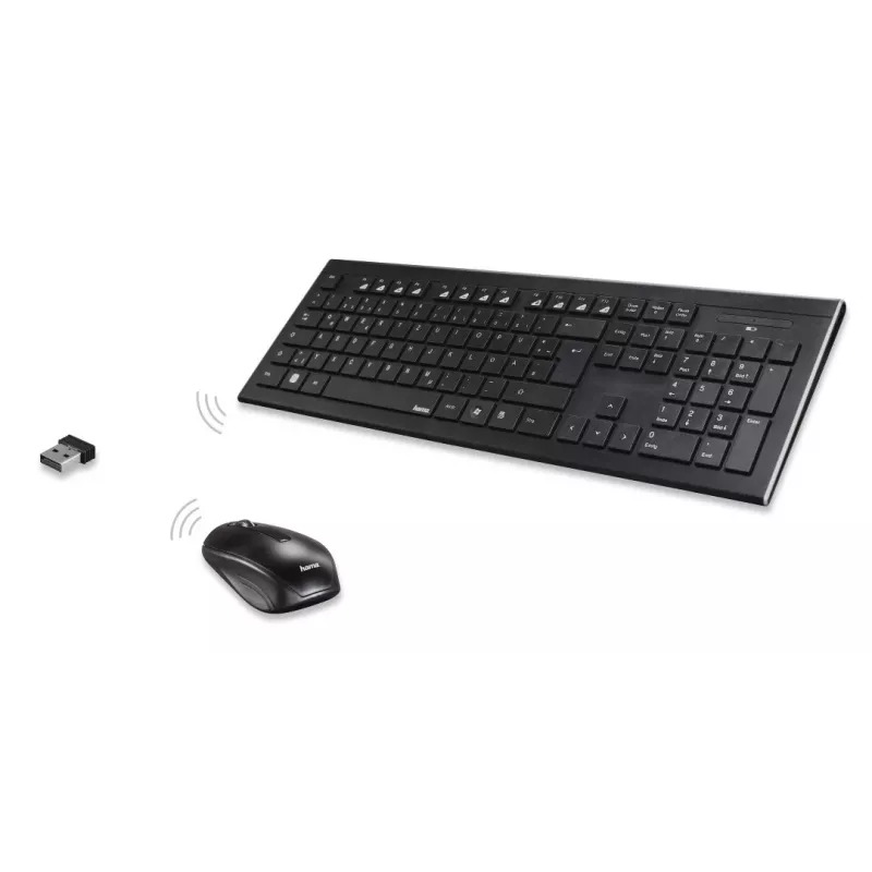 Hama Cortino klávesnica myš súčasťou Home/Office RF Wireless QWERTY ukrajinská čierna