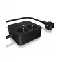 ICY BOX IB-MPS2220B-CH predlžovací napájací kábel 1,9 m 2 AC zásuvky interiér čierny
