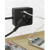 ICY BOX IB-MPS2220B-CH predlžovací napájací kábel 1,9 m 2 AC zásuvky interiér čierny