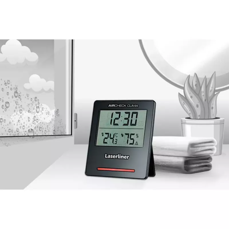Elektronický vlhkomer Laserliner AirCheck Clima čierny digitálny 1 kus