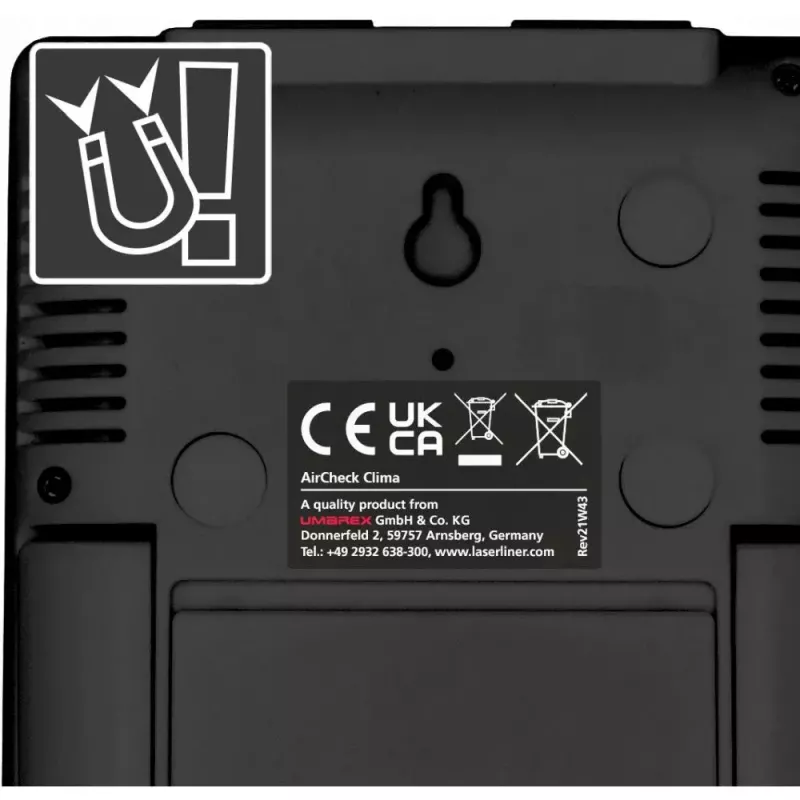 Elektronický vlhkomer Laserliner AirCheck Clima čierny digitálny 1 kus