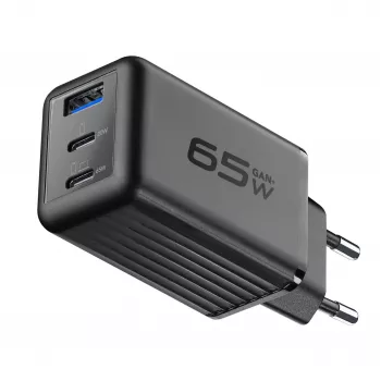 Cellularline Multipower Micro 65W ultra kompaktná 65W rýchlonabíjačka s 3 konektormi