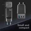 Cellularline Multipower Micro 65W ultra kompaktná 65W rýchlonabíjačka s 3 konektormi