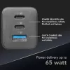 Cellularline Multipower Micro 65W ultra kompaktná 65W rýchlonabíjačka s 3 konektormi