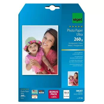 Lesklý fotografický papier Sigel InkJet Ultra IP706