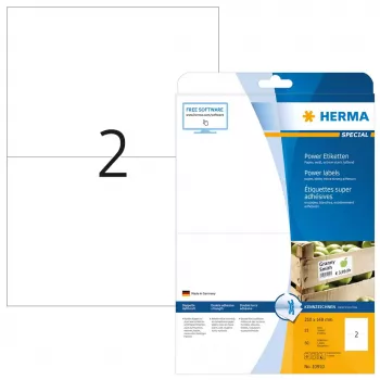 Etikety A4 HERMA 10910 biela extra silne priľnavá papier matný