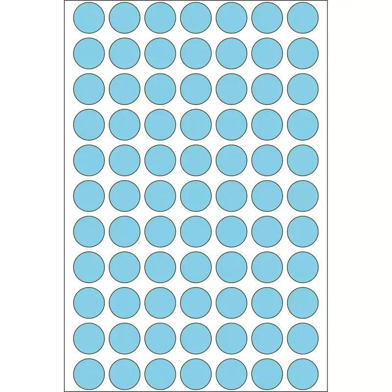 Viacúčelové etikety HERMA 2464 ks modrá okrúhle 13 mm
