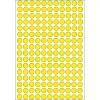 Viacúčelové etikety HERMA 5632 okrúhle žlté bodky 8 mm