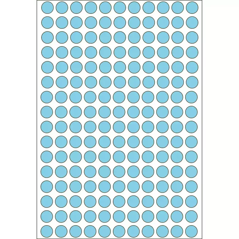 Viacúčelové etikety HERMA 5632 ks modrá okrúhle 8 mm