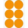 Viacúčelové etikety HERMA 2284 žiarivo oranžová 50 mm okrúhle 144 ks