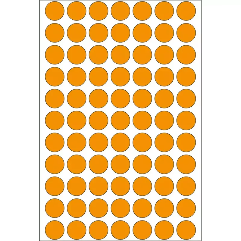 Multifunkčné etikety HERMA 1848 ks žiarivo oranžová